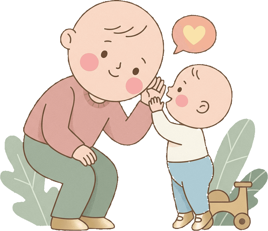 A child being listened to by a parent